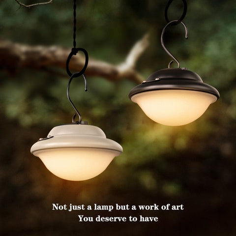 Outdoor Portable Hanging USB Charging Camping Light, Black, Beige