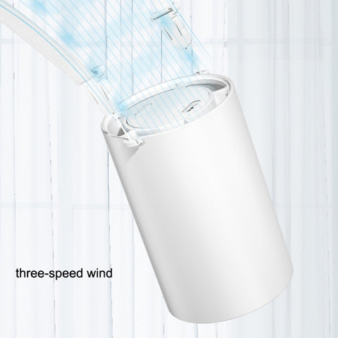 N1 Mini Portable USB Leafless Hanging Neck Fan, Mini Fan White