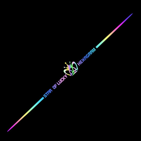 2pcs 60cm Colorful Laser Car Stickers Body Scratches Cover Car Stickers