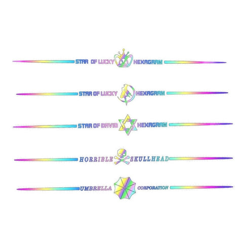 2pcs 60cm Colorful Laser Car Stickers Body Scratches Cover Car Stickers