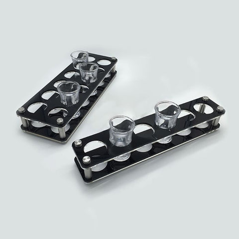 Acrylic Round Hole Wine Glass Holder, 6 Grids, 12 Grids
