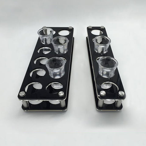 Acrylic Round Hole Wine Glass Holder, 6 Grids, 12 Grids