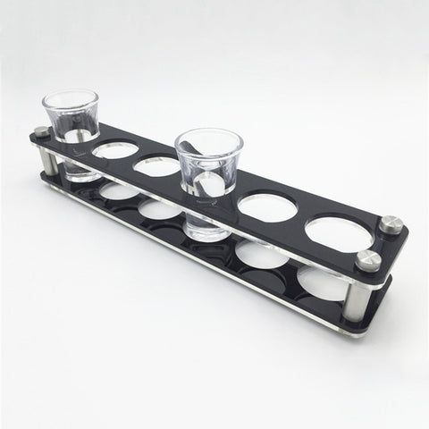 Acrylic Round Hole Wine Glass Holder, 6 Grids, 12 Grids