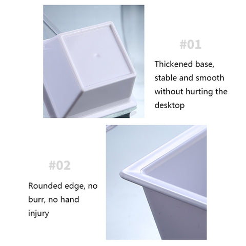 2 PCS Geometric Snack Plate, Small Quartet (White), Small Quartet (Transparent), Big Quartet (White), Big Quartet (Transparent), Hexagonal (Transparent), Quadrilateral (Transparent), Rectangular (Transparent)