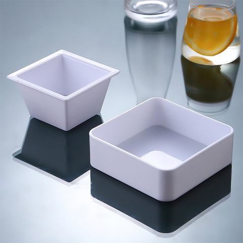2 PCS Geometric Snack Plate, Small Quartet (White), Small Quartet (Transparent), Big Quartet (White), Big Quartet (Transparent), Hexagonal (Transparent), Quadrilateral (Transparent), Rectangular (Transparent)