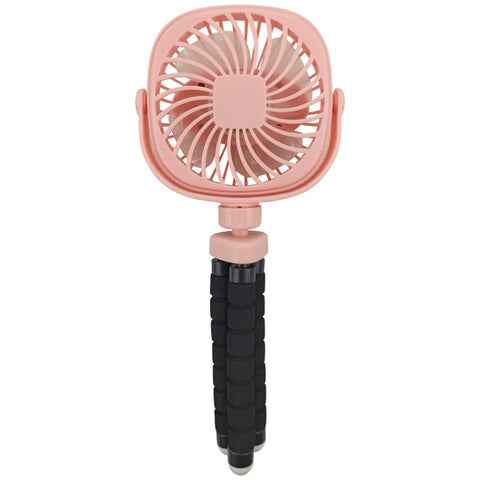 Octopus Stroller Deformation Fan Desktop Portable Handheld USB Small Fan, 1200mAh White, 1200mAh Pink, 1200mAh Black, 2200mAh White, 2200mAh Pink, 2200mAh Black