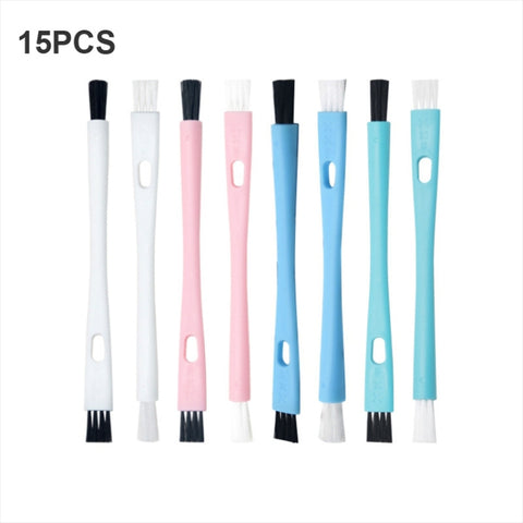 15 PCS Double-ended Cleaning Brush Coffee Maker Grinder Small Bristle Brush, Double-ended Cleaning Brush