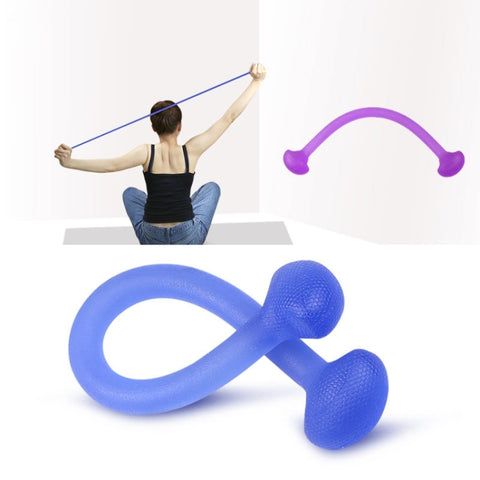 Yoga Body Sculpting Stretch Rope Multi-purpose Sports Puller, Blue, Purple