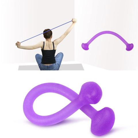 Yoga Body Sculpting Stretch Rope Multi-purpose Sports Puller, Blue, Purple