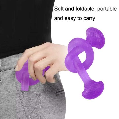Yoga Body Sculpting Stretch Rope Multi-purpose Sports Puller, Blue, Purple