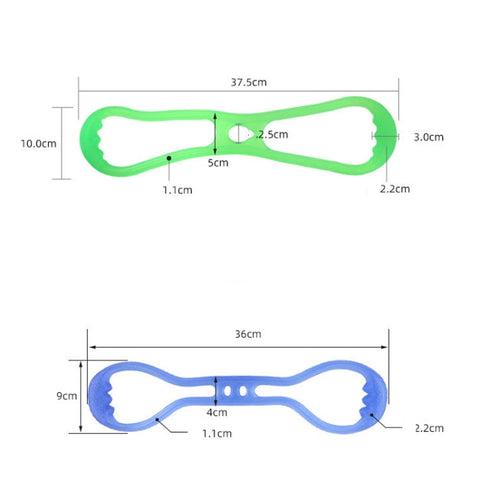 Fitness Weight Loss Muscle Training Stretching Multi-purpose Puller, Style: Single Hole (Pink), Single Hole (Pink), Single Hole (Green), Single Hole (Blue), Double Hole (Purple), Double Hole (Blue)