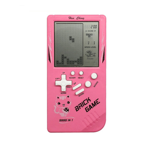 Large Screen Retro Children Handheld Game Console, Blue, Pink, Yellow, Green