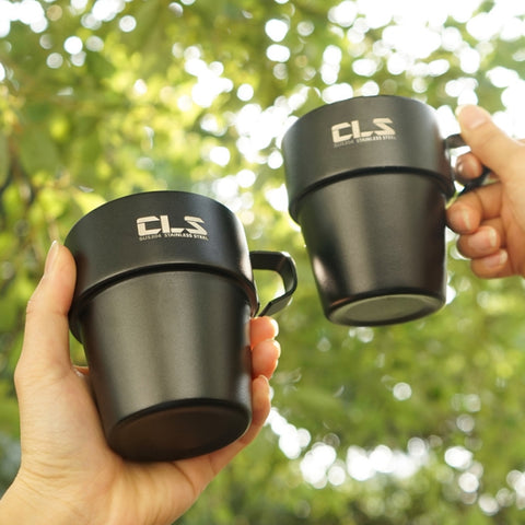 CLS 4 in 1 Outdoor 304 Stainless Steel Camping Cup