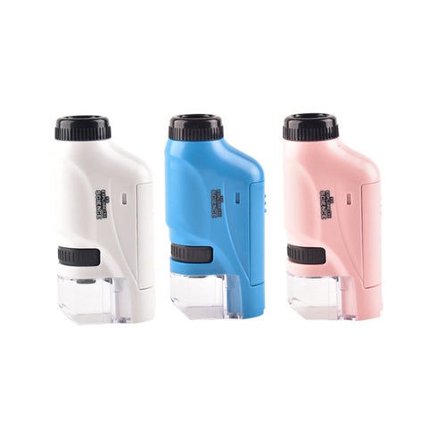 Children Handheld Portable Laboratory Equipment Microscope Toys, Lite Standard (White), Lite Standard (Pink), Lite Standard (Blue), Lite + Bracket (White), Lite + Bracket (Pink), Lite + Bracket (Blue), Lite + Specimen (White), Lite + Specimen (Blue)   ...
