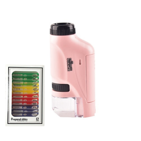 Children Handheld Portable Laboratory Equipment Microscope Toys, Lite Standard (White), Lite Standard (Pink), Lite Standard (Blue), Lite + Bracket (White), Lite + Bracket (Pink), Lite + Bracket (Blue), Lite + Specimen (White), Lite + Specimen (Blue)   ...