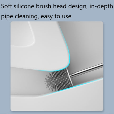 MT2 Silicone Double Brushs Head Toilet Brush Set, Landing Type, Wall-mount  Type