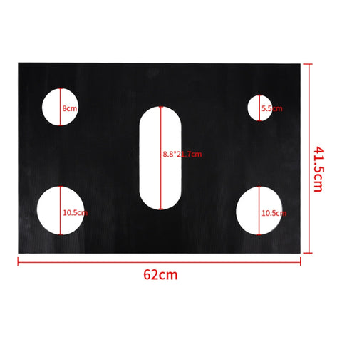 Gas Stove 5-hole Oil-proof Pad Teflon Protective Cover Anti-dirty Pad, 0.2mm, 0.3mm, 0.4mm