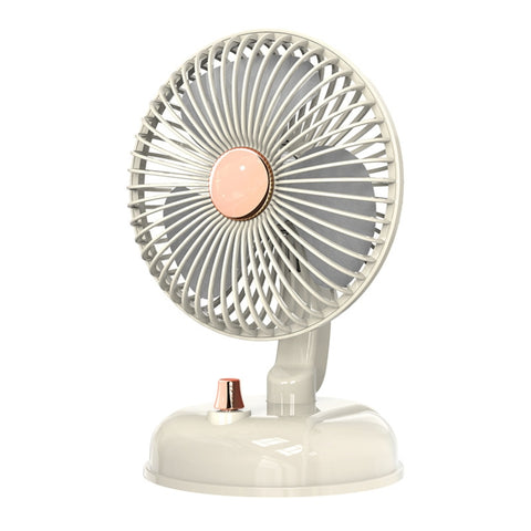 F10 Portable Quiet Desktop Retro Moving Head USB Fan, F10 Milk White, F10 Bean Green