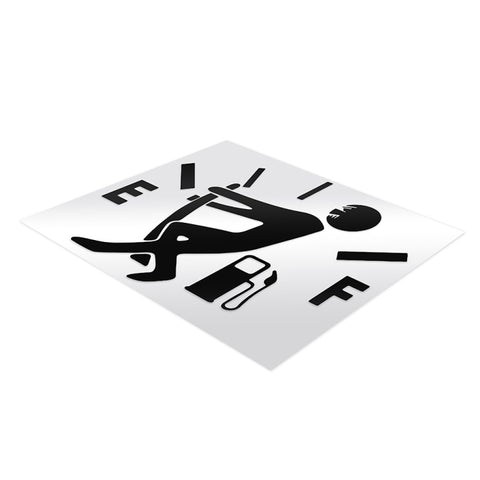 Pull Fuel Tank Pointer To Full Hellaflush Reflective Vinyl Car Sticker