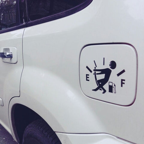 Pull Fuel Tank Pointer To Full Hellaflush Reflective Vinyl Car Sticker