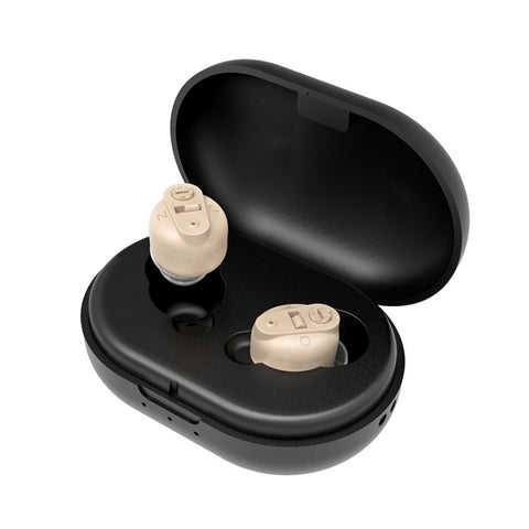 Old People Voice Amplifier Sound Collector Hearing Aid, Red Blue Double Machine + White Charging Bin, Red Blue Double Machine + Black Charging Bin, Skin Color Double Machine + Black Charging Bin, Skin Color Double Machine + White Charging Bin, Black   ...