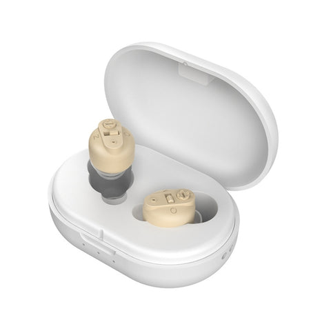 Old People Voice Amplifier Sound Collector Hearing Aid, Red Blue Double Machine + White Charging Bin, Red Blue Double Machine + Black Charging Bin, Skin Color Double Machine + Black Charging Bin, Skin Color Double Machine + White Charging Bin, Black   ...