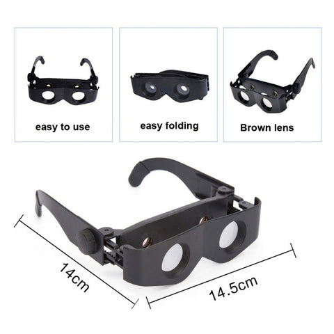 Fishing Binoculars HD Outdoor Magnifier Binoculars, 3X Only Telescope, 3X Telescope + Glasses Case