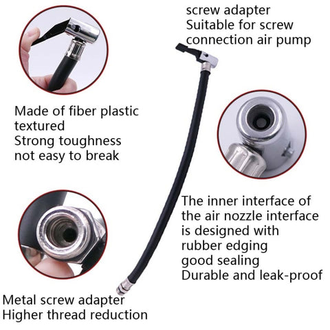 Inflatable Pump Schrader Valve Extension Tube Tire Fast Inflatable Mouth Extend Tube, Mouth Extend Tube