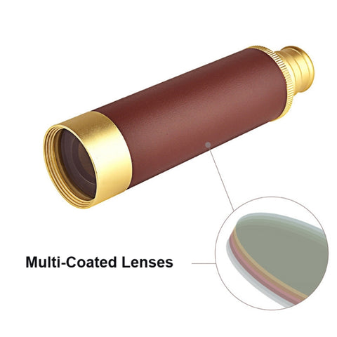 25x32 Pirate High Power Monocular Pocket Telescope,Style:, 25x32 Standard, 25x32 With Tripod and Bracket