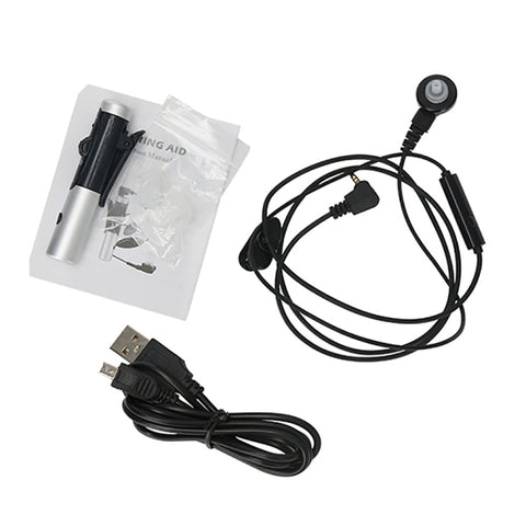 A-60 USB Rechargeable Hearing Aids Adjustable Tone Sound Voice Amplifier, A-60