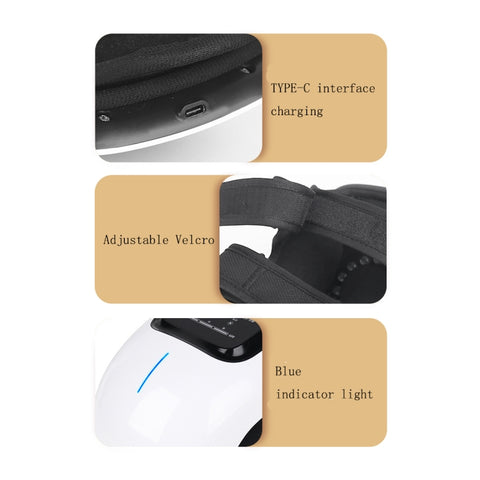 Rechargeable Infrared Hot Compress Knee Massager Physiotherapy Device, Style 1