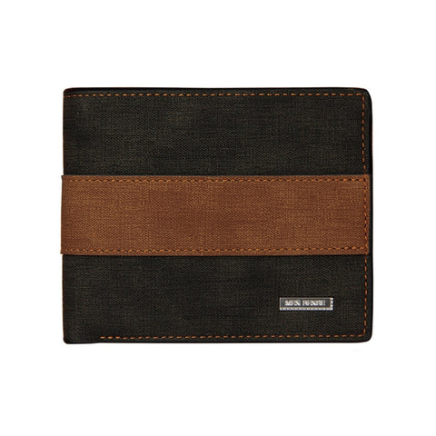 MenBense Large Capacity Short Multi-Card Matte Wallet, Blue, Black, Dark Brown, Light Brown