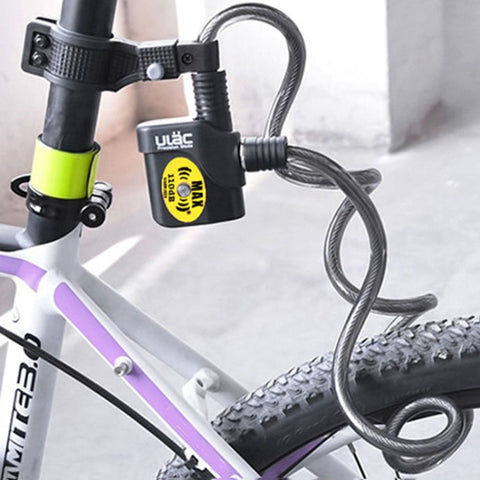 ULAC AL-3P Bicycle Alarm Cable Lock Mountain Bike Lock Cycling Supplies, ULAC AL-3P