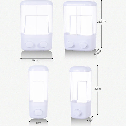 Hotel Bathroom Manual Soap Machine Wall Hanging Paste Transparent Soap, Single Head, Double Head