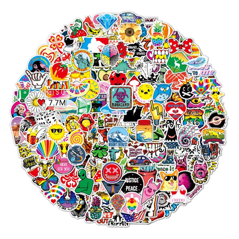 200 Sheets Graffiti Stickers Colorful VSCO Waterproof Vinyl Stickers, Graffiti Stickers
