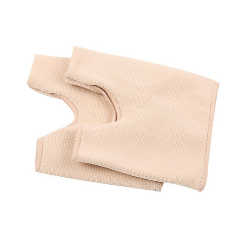 1 Pair Threaded U-Shaped Forefoot Pad Hallux Valgus Corrector Socks, S, L