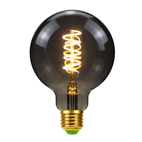 Electroplating Smoke Grey Warm Light LED Bulb Retro Lamp, ST64, G80, G95, T185, T300