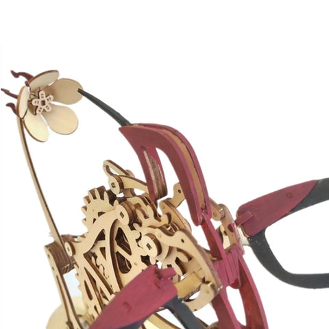 3D Wooden Mechanical Hummingbird Hand-Assembled Puzzle Model, Hummingbird