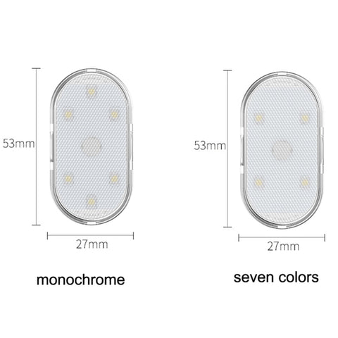 Car Lighting Reading Light LED Touch Sensing Ambient Light, Style:, White, Ice Blue, Blue, Pink Purple, Colorful