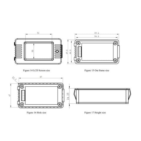 DC 0-200V Voltage Current Battery Tester, PZEM-013 10A, PZEM-015 With 50A Shunt, PZEM-015 With 100A Shunt, PZEM-015 With 200A Shunt, PZEM-015 With 300A Shunt, PZEM-015 Without Shunt