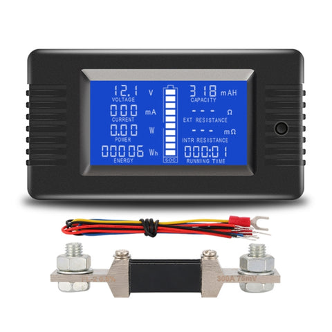 DC 0-200V Voltage Current Battery Tester, PZEM-013 10A, PZEM-015 With 50A Shunt, PZEM-015 With 100A Shunt, PZEM-015 With 200A Shunt, PZEM-015 With 300A Shunt, PZEM-015 Without Shunt