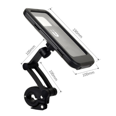 Bicycle Mobile Phone Holder Mountain Bike Waterproof Bag, Black