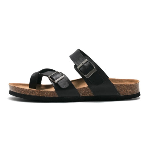 Ruizu Couple Cork Slippers Beach Shoes Flip Flops, 35, 36, 37, 38, 39, 40, 41, 42, 43