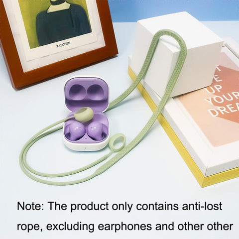 2 PCS Bluetooth Earphone Silicone Anti-Lost Cord For Samsung Glaxy Buds 2