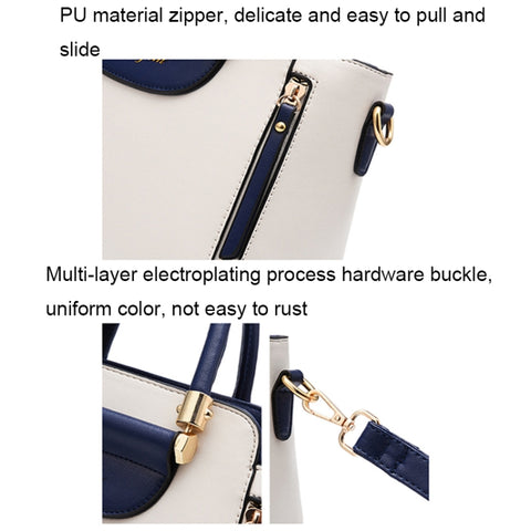 TFZ 572 PU Material Contrast Color Ladies Handbag