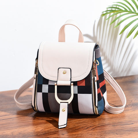 TFZ 959 PU Soft Leather Ladies Backpack, White, Red Wine, Black, Soil Yellow, Coffee