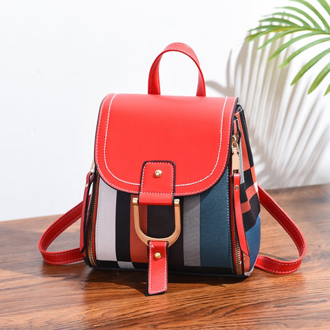 TFZ 959 PU Soft Leather Ladies Backpack, White, Red Wine, Black, Soil Yellow, Coffee