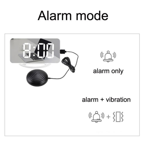 TS-8202 Multifunctional LED Vibration Mirroring USB Alarm Clock, TS-8202