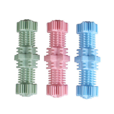 Dogs Bite Toys Hexagonal Molar Rods Pet Tooth Brush, Hexagonal (Light Sky Blue), Hexagonal (Light Pink), Hexagonal (Avocado Green)