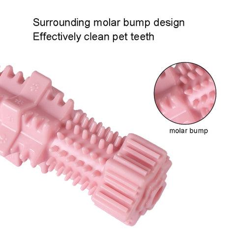 Dogs Bite Toys Hexagonal Molar Rods Pet Tooth Brush, Hexagonal (Light Sky Blue), Hexagonal (Light Pink), Hexagonal (Avocado Green)